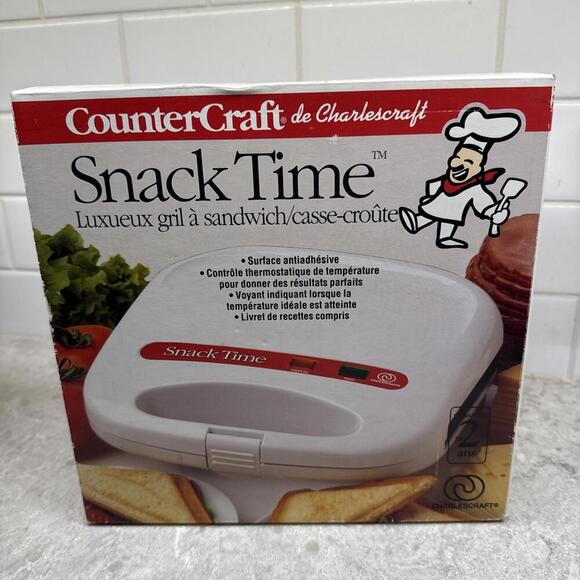 CounterCraft Snack Time Delux Sandwich/Snack Maker. New in Box. - Picture 4 of 7
